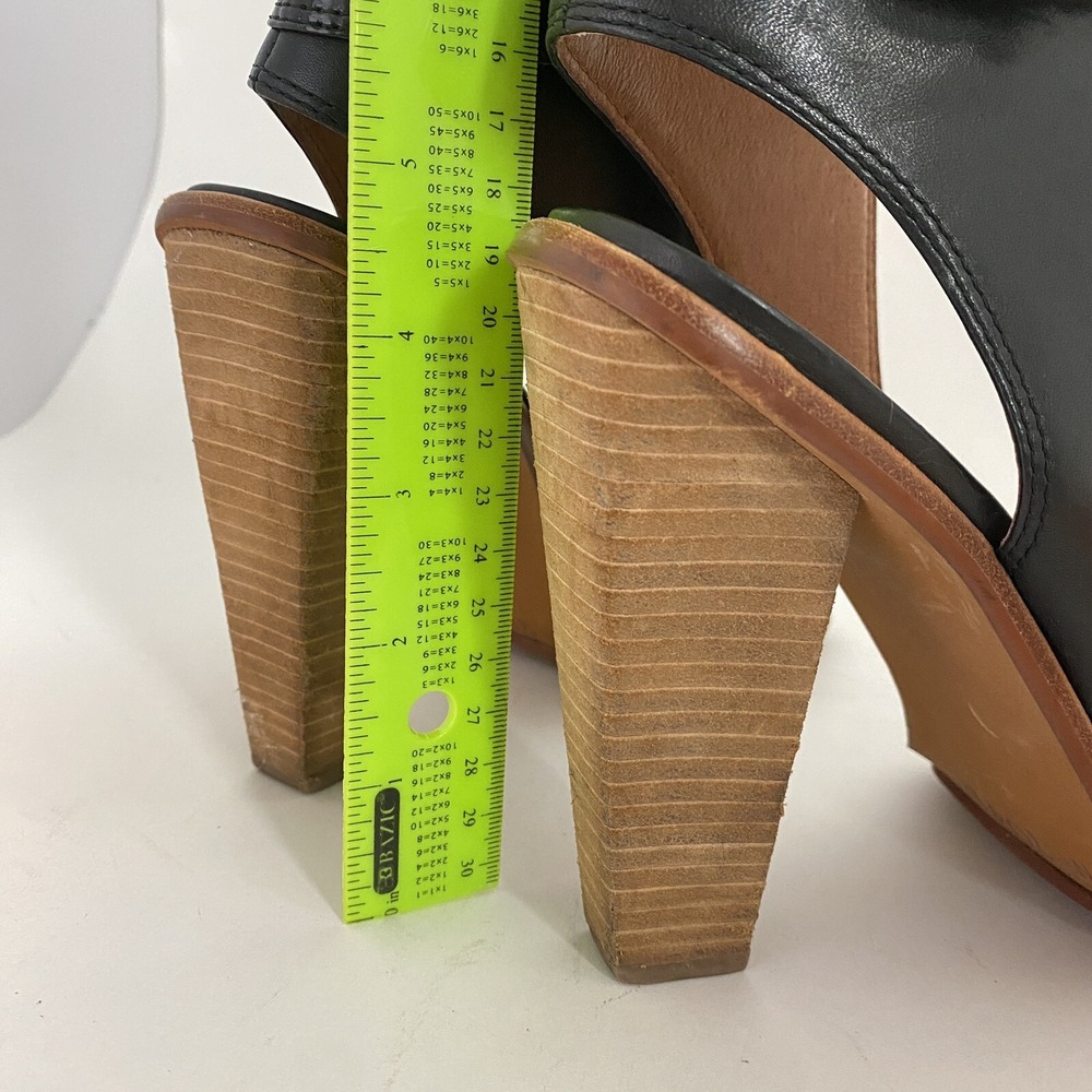Anthropologie No 704b Almada Black Ankle Strap Patent Leather Size 39.5M Heels - Picture 14 of 14